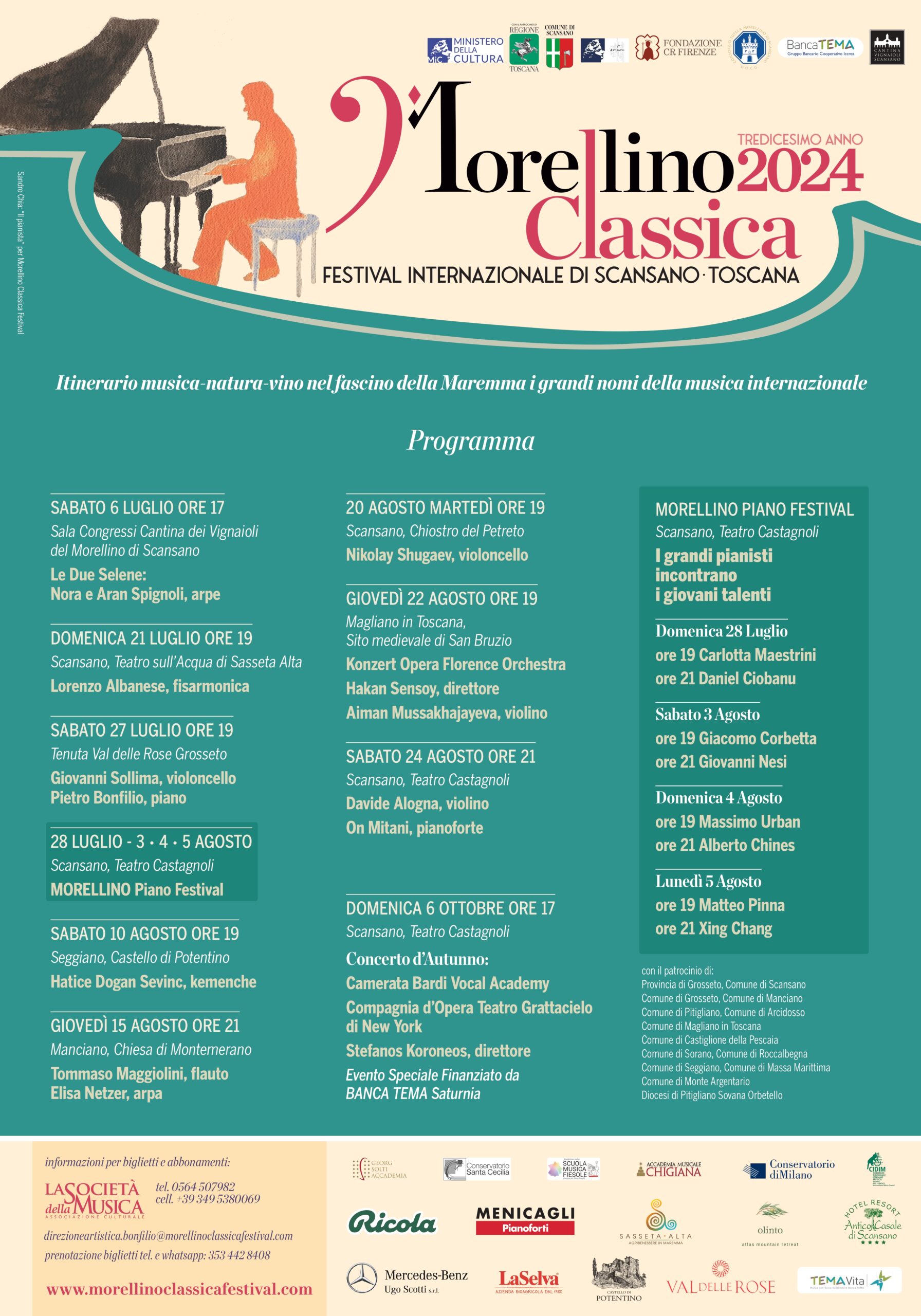 Programma Morellino Classica Festival 2024