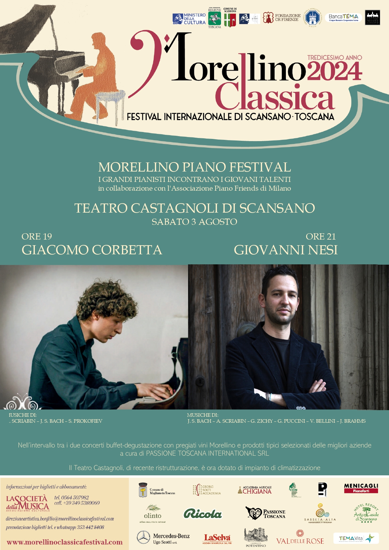 Giacomo Corbetta e Nesi Concerto 3 Agosto